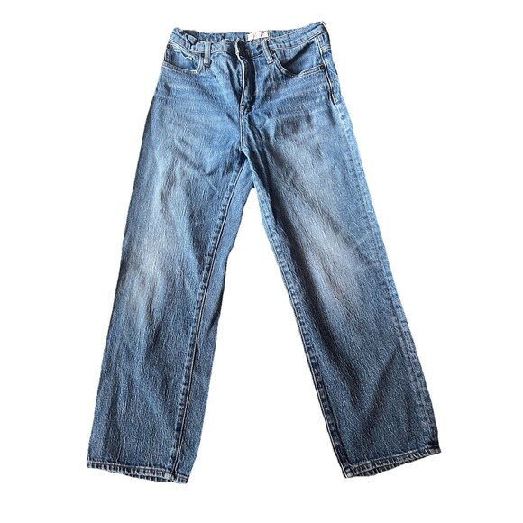 Madewell Classic Straight Leg Jeans Eastend Wash High Rise Stretch Denim Size 26 - Picture 1 of 4